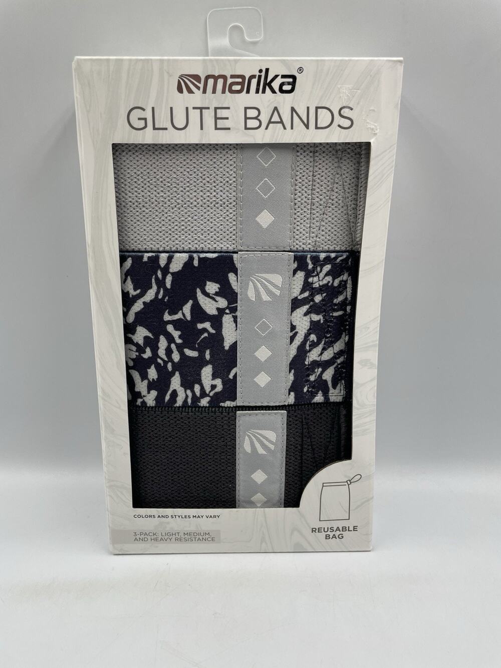 Marika Glute Bands - 3 Pack Light, Medium & Heavy Resistance